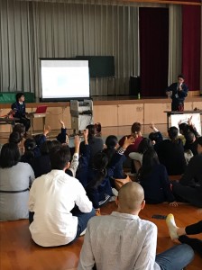 ロボット教室特別授業in多賀小学校3年生親子活動